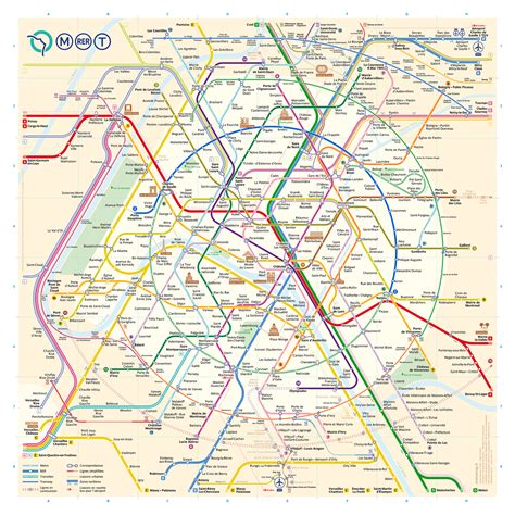 Paris Public Transport Map Zones Transport Informations Lane