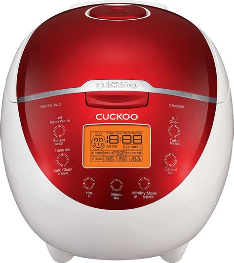 Amazon Cuckoo Cr 0655f 6 Cup Electric Warmer Rice Cooker 110v Red