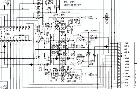 Pioneer A 103 A 203 Schematic Detail Loudness Circuit A103 A203