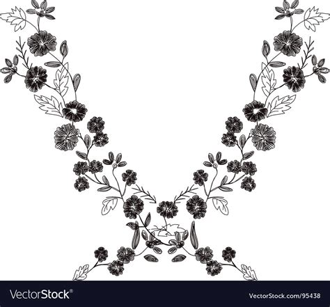 Embroidery Royalty Free Vector Image Vectorstock