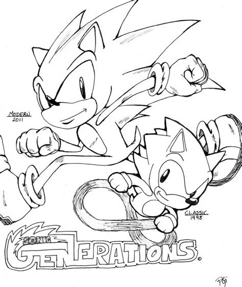 97 Dessins De Coloriage Sonic à Imprimer Sur Page 4