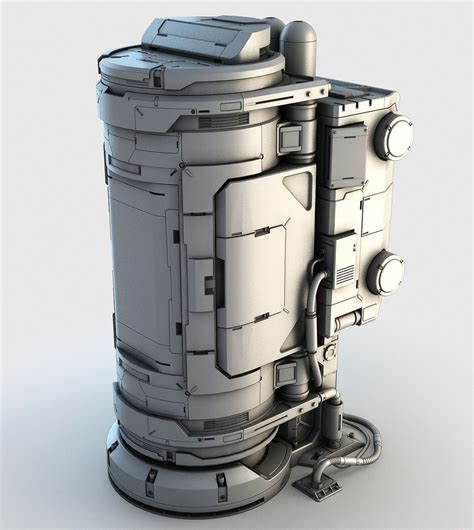 3d Model Of Sci Fi Element Sci Fi Props Mechanical Design Sci Fi Models