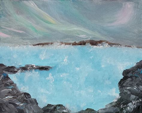 Blue Lagoon Iceland Painting By Judith Rhue Pixels