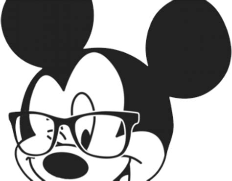 Download Glass Clipart Mickey Mouse Mickey Mouse Face With Glasses