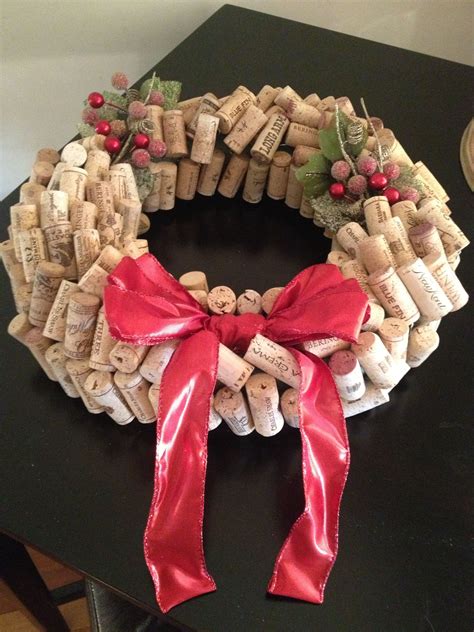 Wine Cork Holiday Wreath Holiday Wreaths Diy Christmas Wreaths