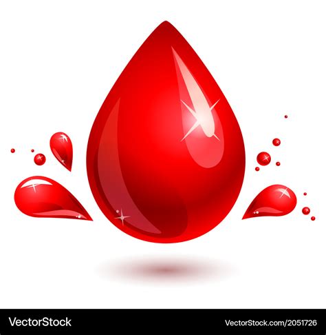 Blood Drop Red Drop Royalty Free Vector Image Vectorstock