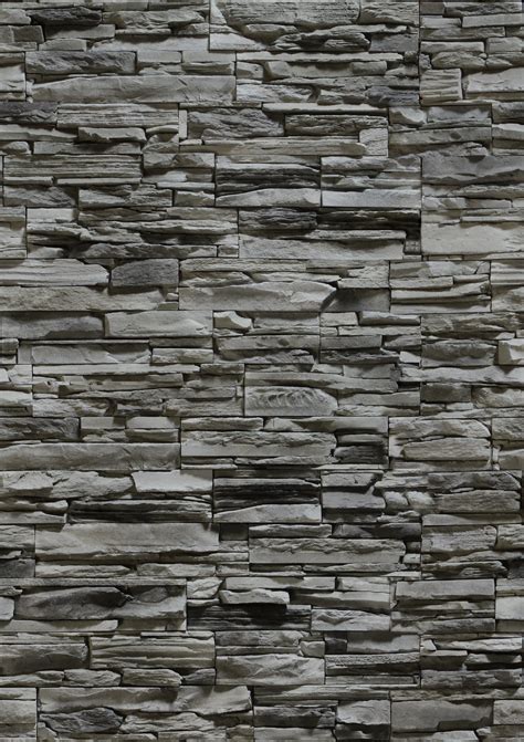 45 3d Textured Stone Wallpaper