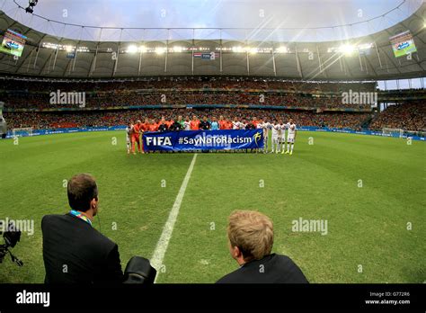 Soccer Fifa World Cup 2014 Quarter Final Netherlands V Costa Rica Arena Fonte Nova Stock