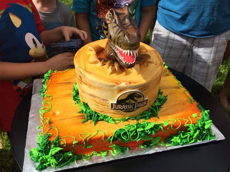 Jurassic Park Cake Dinosaur Birthday Cakes Pinterest Cake
