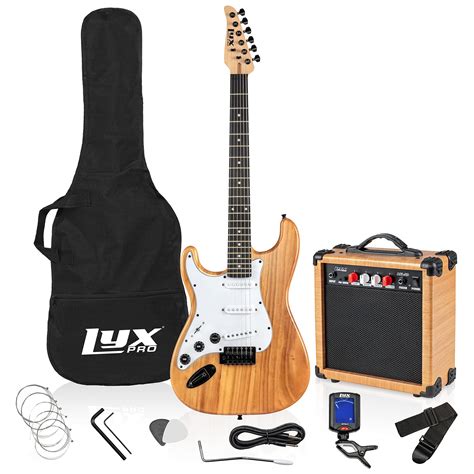 Lyxpro Left Hand 39 Inch Electric Guitar And Starter Kit For Lefty Full