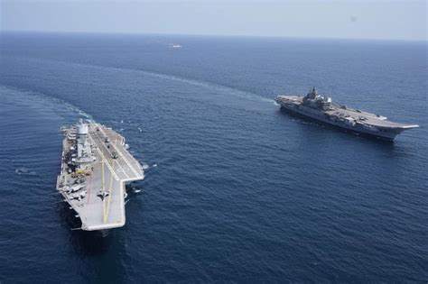 Indian Navy Showcases Multi Aircraft Carrier Force Indian Defence Industries
