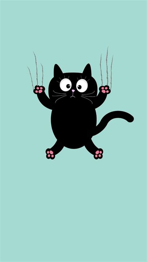 Free Download Cartoon Black Cat Wallpaper Iphone X Wallpaper Teahubio X For Your