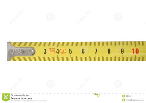Ten Centimeters Of Measuring Tape Royalty Free Stock Photo