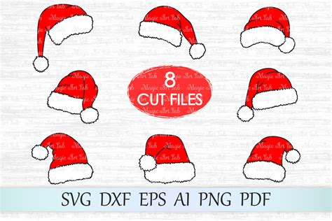 Santa Hat SVG, Christmas SVG (Graphic) by MagicArtLab · Creative Fabrica