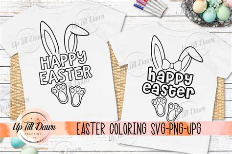 Easter Coloring Shirt SVG, Easter Egg Hunt SVG (1126796)
