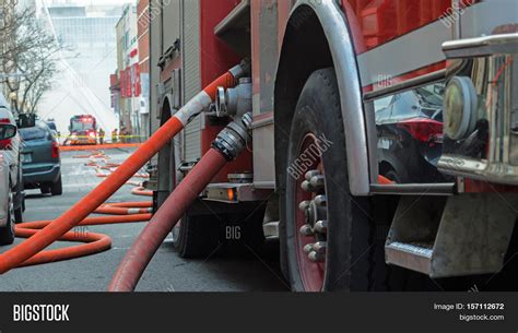 Fire Truck Hose Urban Image And Photo Free Trial Bigstock
