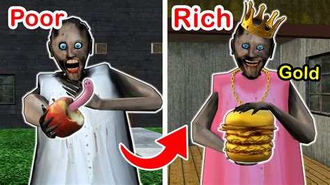 Rich Granny Vs Poor Granny Vs Tasty Food Funny Horror Animation