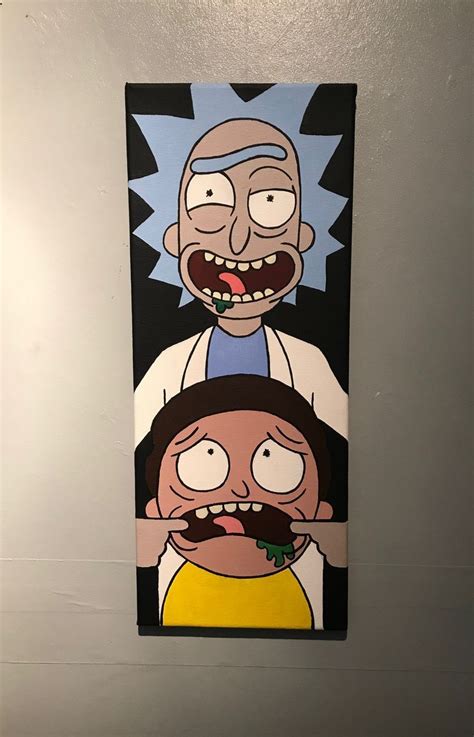 Rick And Morty Canvas Canvas Morty Rick Rickandmorty