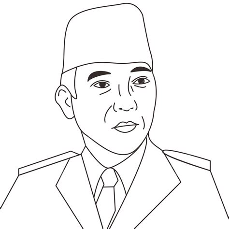 Gambar Ilustrasi Presiden Soekarno Gambar Png Gambar Vektor Soekarno