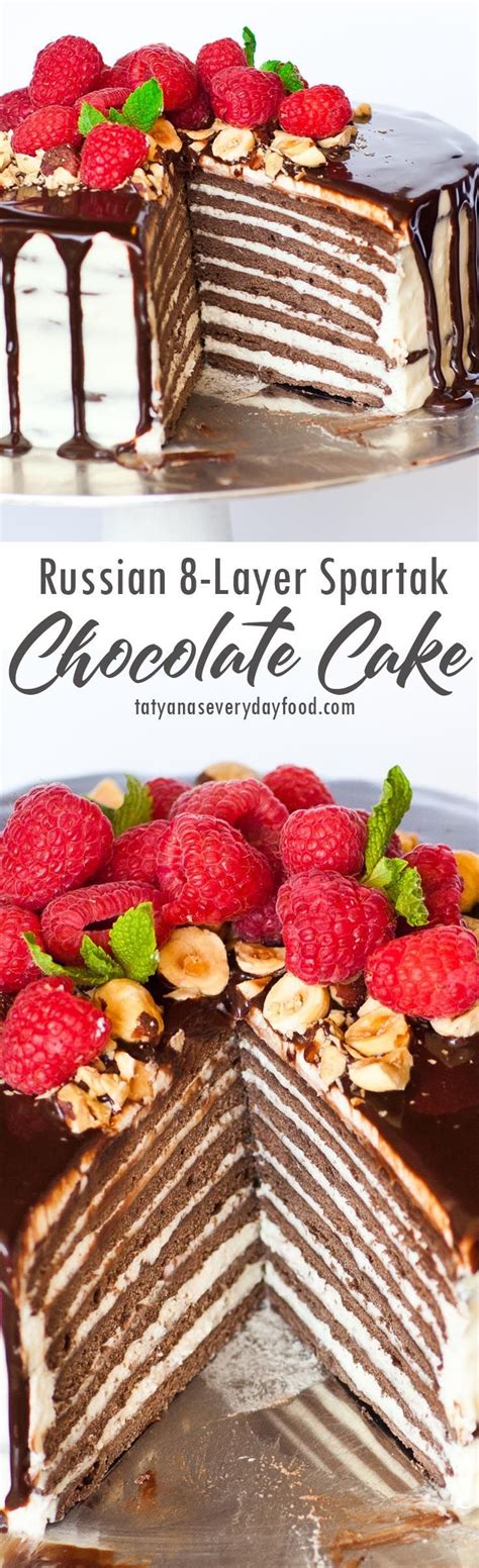 Chocolate Spartak Cake Recipe Video Recipe Tatyanas Everyday Food Cake Recipes Everyday