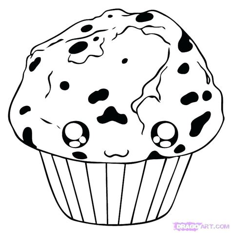 Blueberry Muffins Coloring Coloring Pages