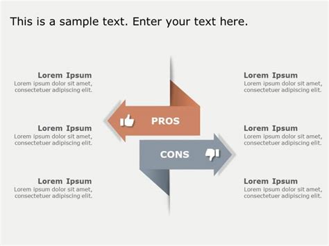 Pros And Cons Arrows PowerPoint Template SlideUpLift