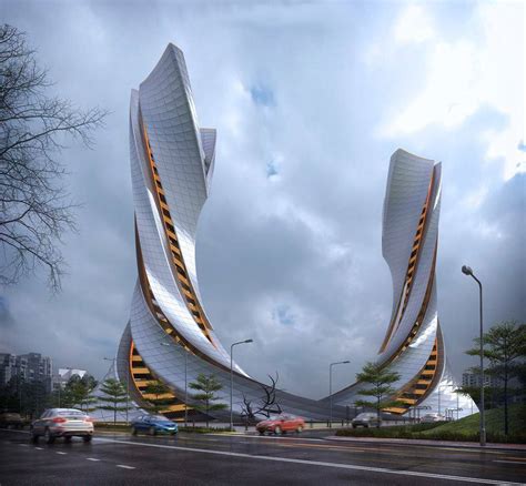 Futuristic Building Concept Futuristic Architecture