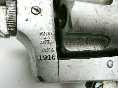 What guns are compatable with marlin camp carbine rifle with rear elevator site? Mida Castelli Revolver Italy, WW 1 revolver, 10,35 mm