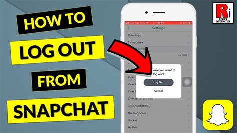 How To Log Out From Your Snapchat Account Youtube