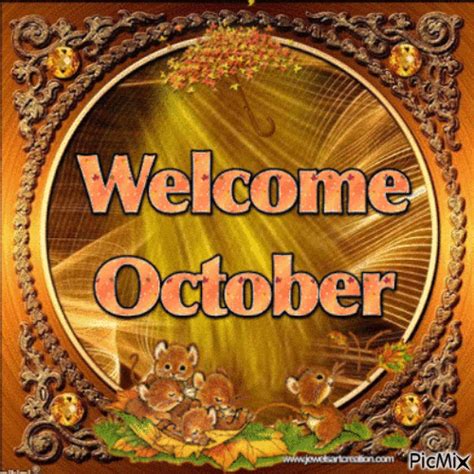 Welcome October Animated Quote Pictures Photos And Images For