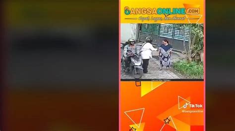 Video Viral Tiktok Bermodus Tanya Alamat Dua Pria Jambret Kalung Emas