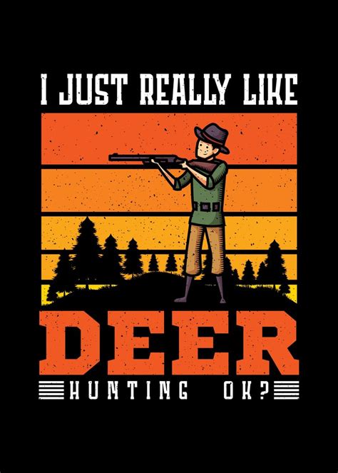 deer hunter poster by sebastian wünsche displate