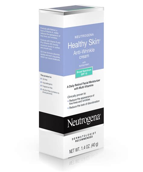 Healthy Skin Anti Wrinkle Cream With Sunscreen Spf 15 Neutrogena