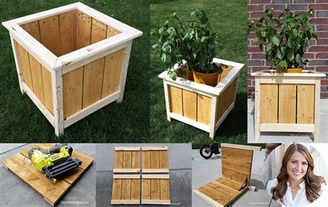 14 Square Planter Box Plans Best For Diy 100 Free Dancing Rainbow