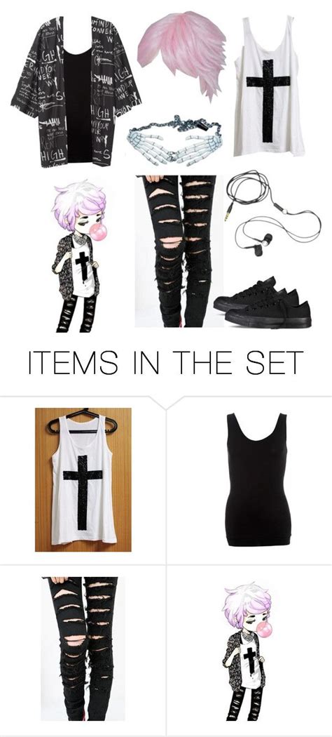 Pastel Goth Boy By Darkandfallenangel Liked On Polyvore Featuring Art