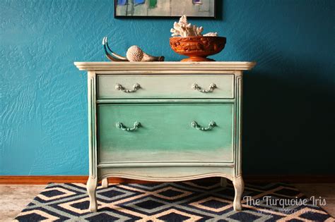 The Turquoise Iris ~ Furniture And Art Mint Green Ombre Dresser And Me