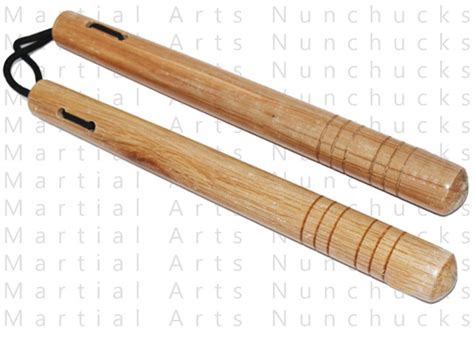 Martial Arts Nunchucks Natural Wood Cld060