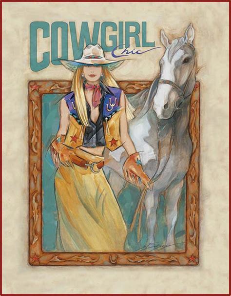 Cowgirl Chic Fine Art Print Plum Sassy Cowgirls