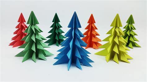 3d Paper Christmas Tree Making Tutorial How To Make Xmas Tree Diy