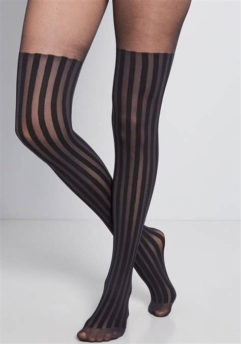 Hosiery Purple Gothic Thigh High Striped Print Stocking Spider Bow Top