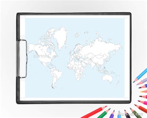 Coloring World Map Printable Adult Coloring Pages Featuring The World