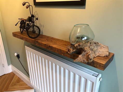 Rustic Reclaimed Floating Shelves Solid Wood Wall Shelf Etsy
