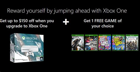 Deal Get Up To 150 Off The Xbox One And A Free Game Of