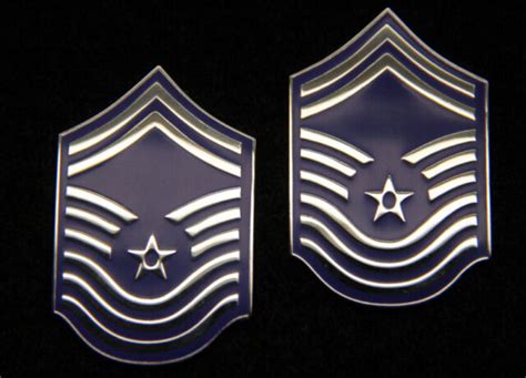 2 Old Chief Master Sergeant Collar Lapel Hat Pin Us Air Force Rank