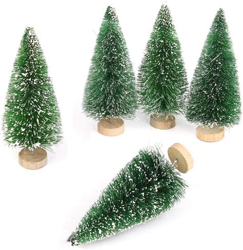Goldenlight 10pcs Artificial Mini Christmas Trees Mini Pine
