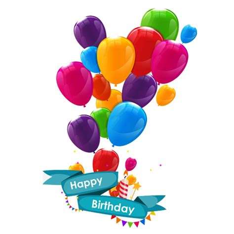 Happy Birthday Balloons Png Birthday Png Transparent Png 1451x1600 Free