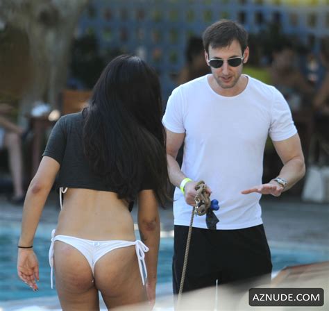 Jackie Cruz In A Bikini At A Pool In Miami Beach Aznude