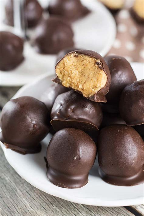 no bake chocolate peanut butter balls yummy addiction