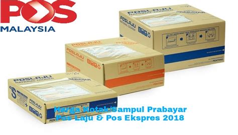 Pos laju juga menawarkan potongan harga untuk perniagaan. Senarai Harga Kotak dan Sampul Prabayar Pos Laju & Pos ...