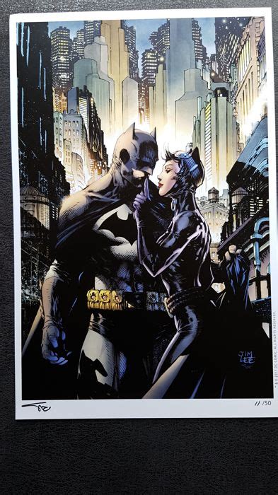 Dc Comics Art Print Batman Catwoman Jim Lee And Alex Catawiki